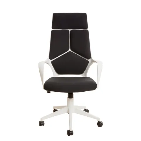 Scaun executiv Force White, material textil, negru
