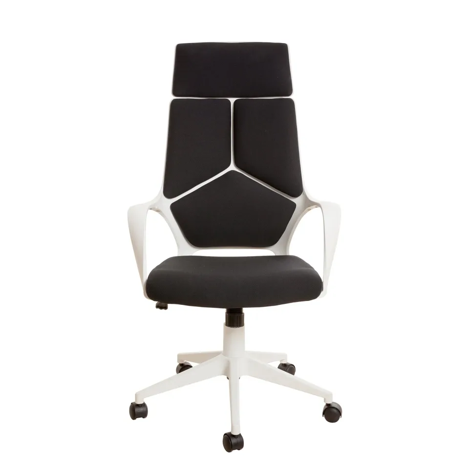 Scaun executiv Force White, material textil, negru
