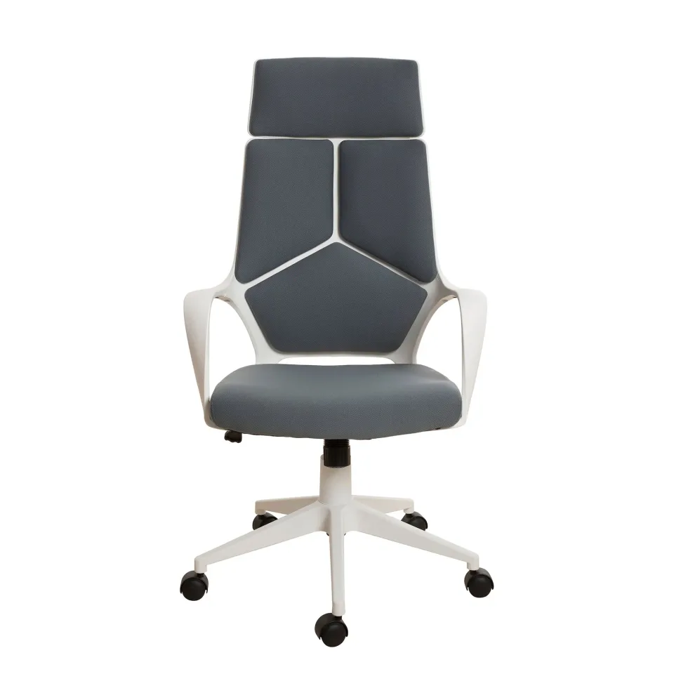 Scaun executiv Force White, textil, gri