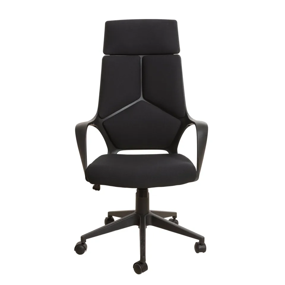 Scaun Executive Force Black, material textil, negru