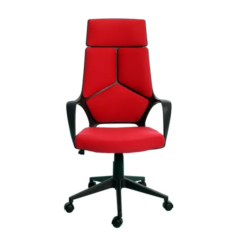 Scaun Executive Force Black, material textil, roșu