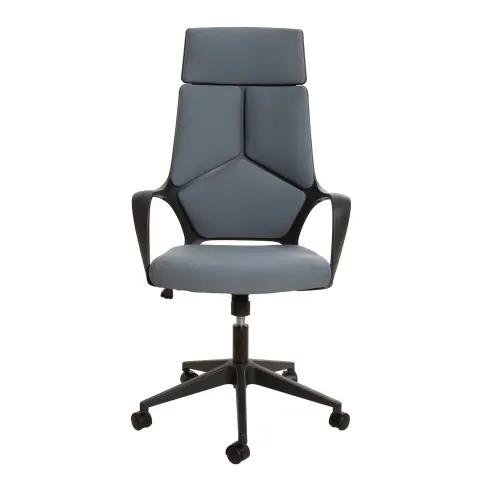 Scaun executiv Force Black, material textil, gri