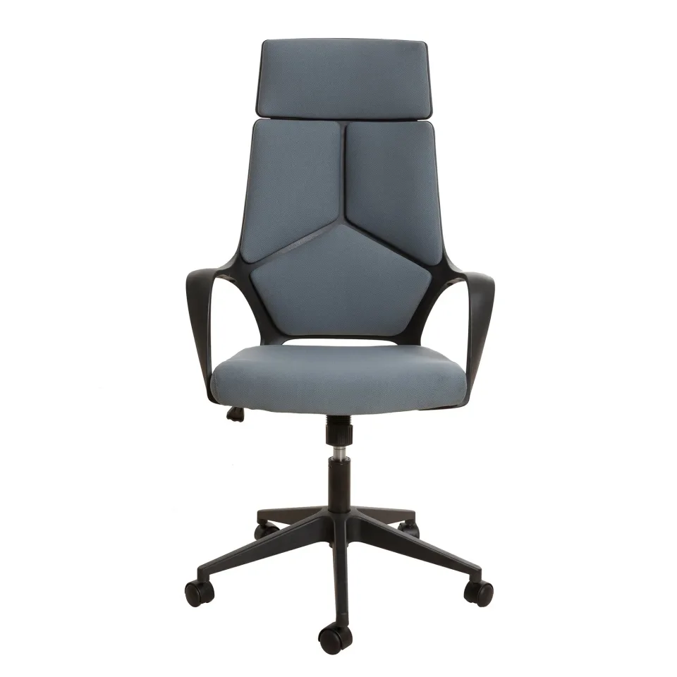 Scaun executiv Force Black, material textil, gri
