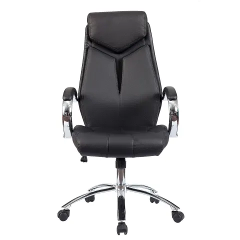 Scaun directorial Storm, piele ecologică, negru