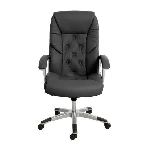 Scaun executiv Oscar, piele eco, negru