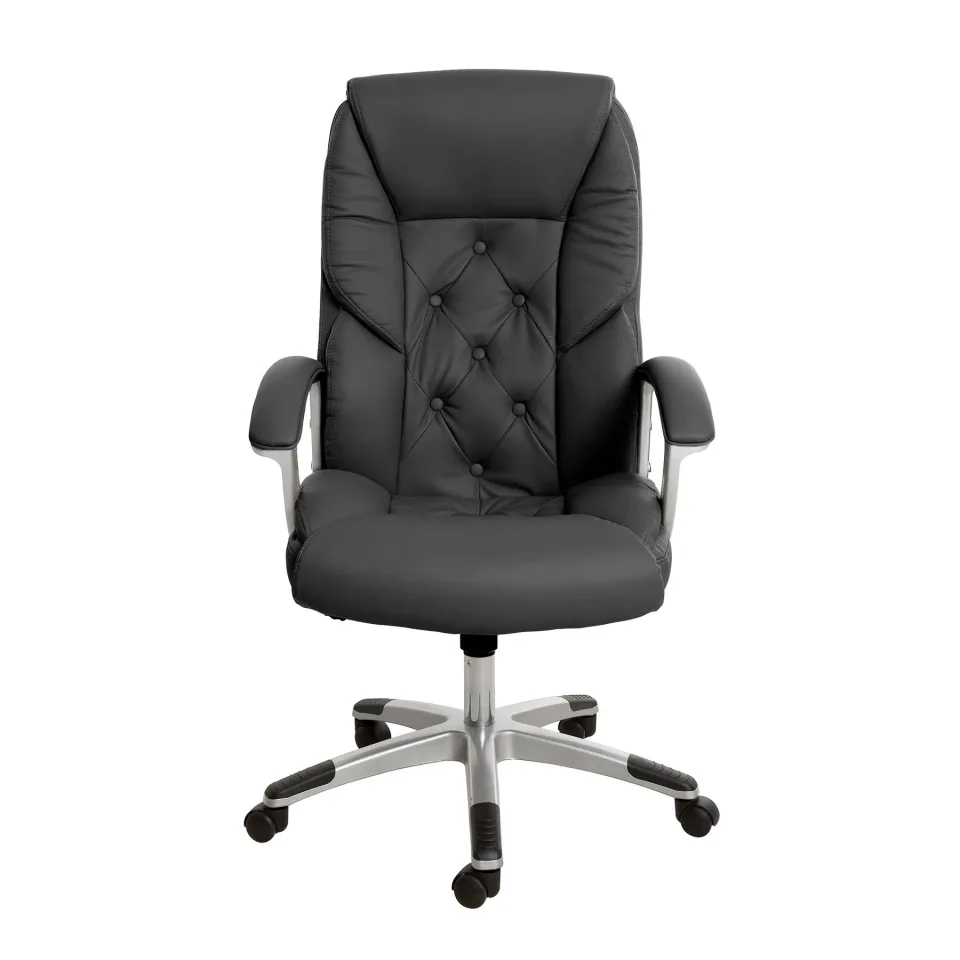 Scaun executiv Oscar, piele eco, negru