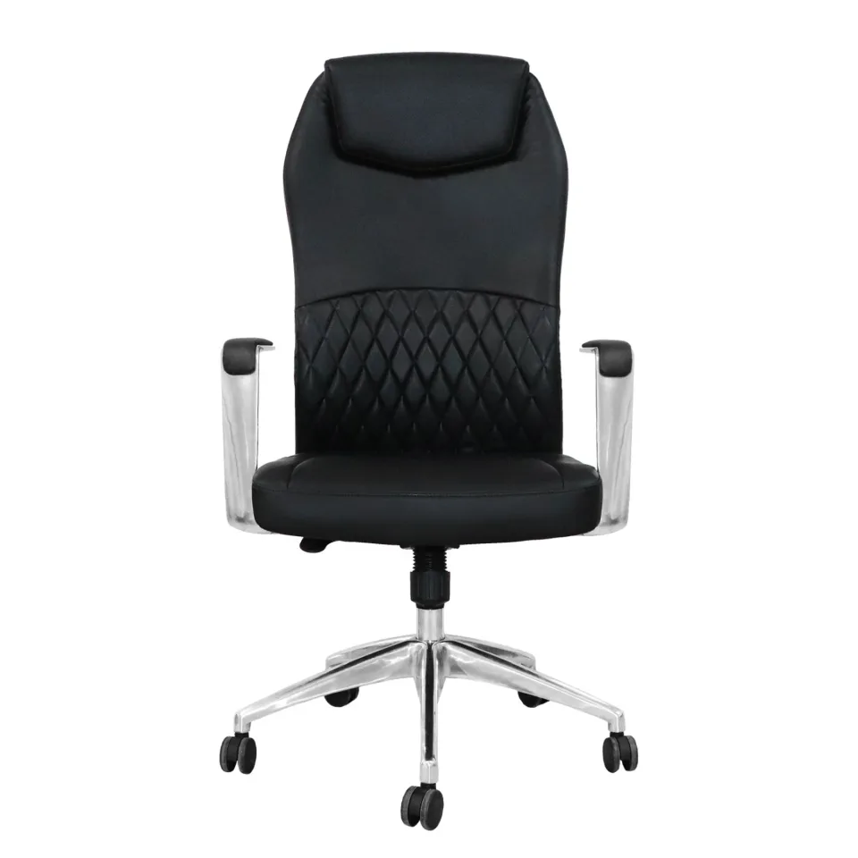 Scaun executive RFG CRONO HB, piele ecologică, negru