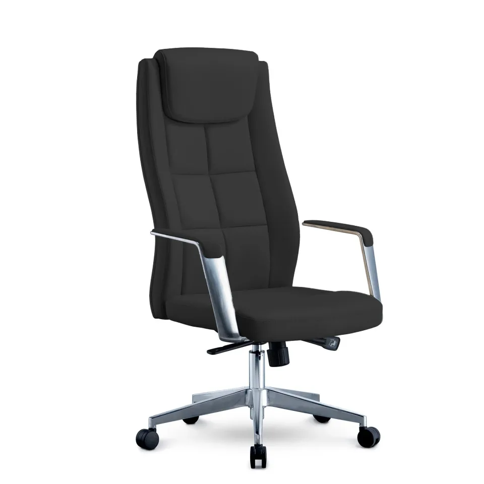 Scaun Executive RFG BOGART HB, piele eco, negru
