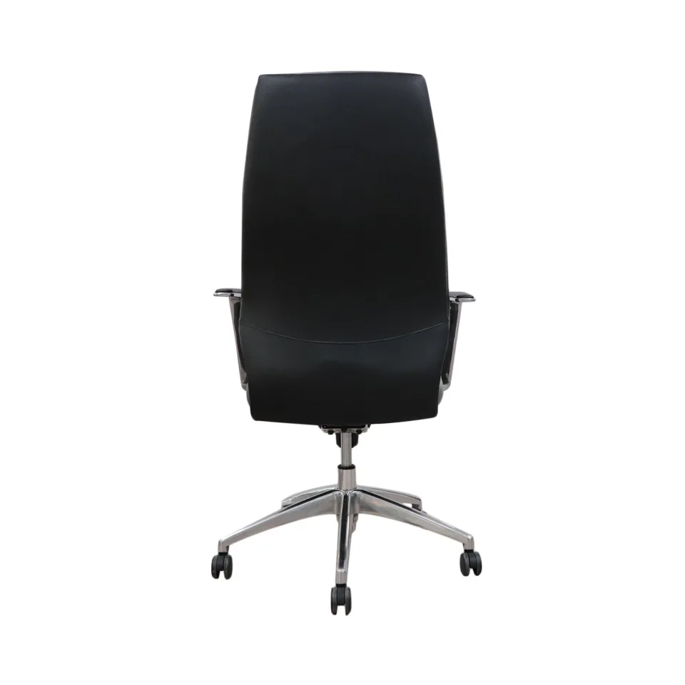 Scaun executiv RFG VINCI HB, piele ecologică, negru