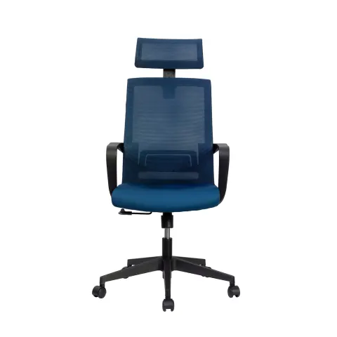 RFG Scaun directorial Smart HB, textil și plasă, ședere albastru închis, spătar albastru închis
