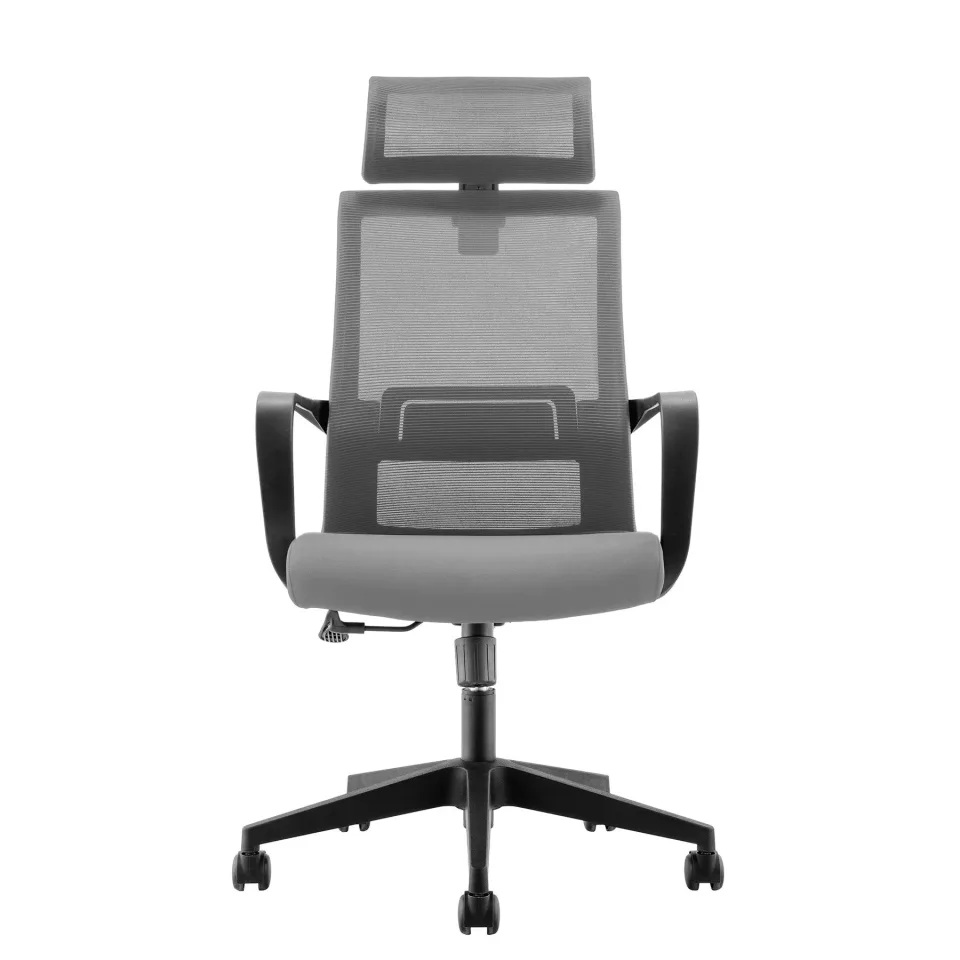 Scaun executiv RFG Smart HB, material textil și plasă, șezut gri închis, spătar gri