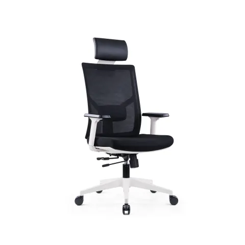 Scaun ergonomic RFG Snow HB, șezut negru, spătar negru