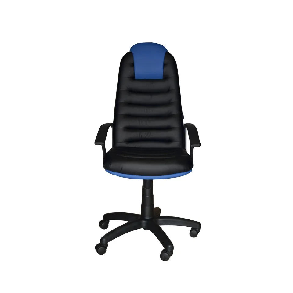 Scaun de gaming Tunis, piele eco, negru-albastru
