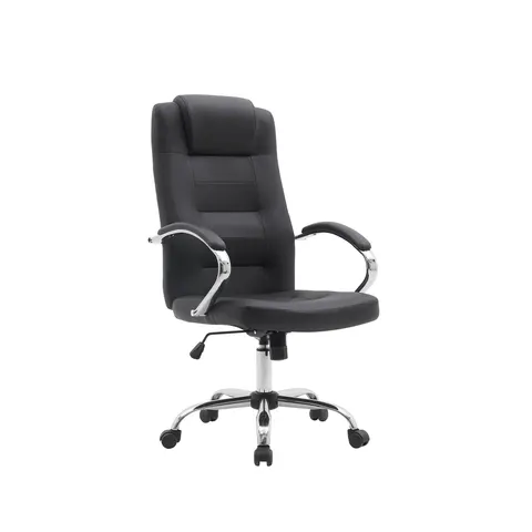Scaun Executive Slash, piele naturală, negru
