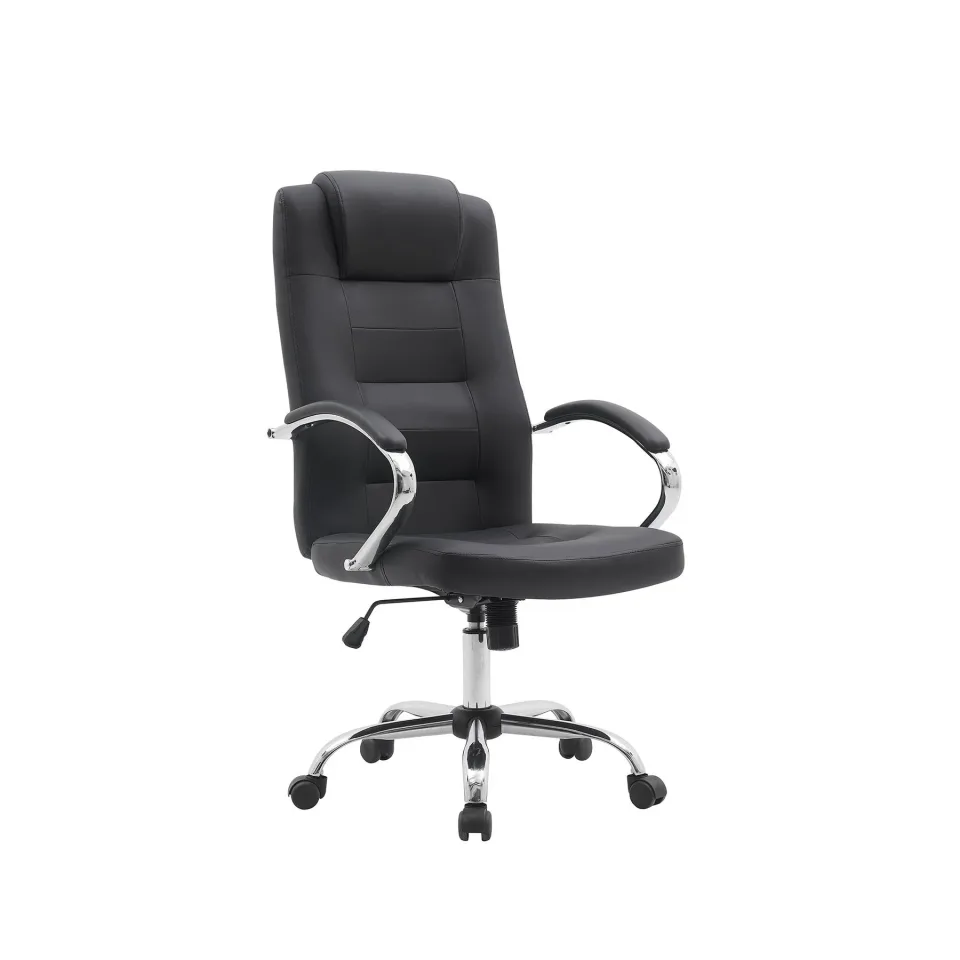 Scaun Executive Slash, piele naturală, negru