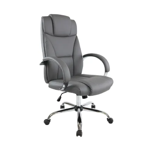 Scaun executiv Aida, piele eco, gri