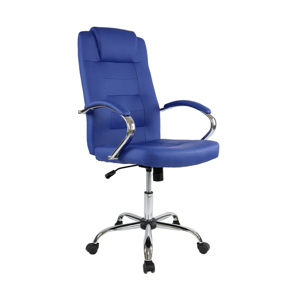 Scaun executiv Slash, piele eco, albastru