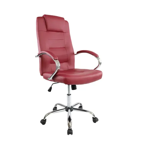 Scaun directorial Slash, piele ecologică, bordo