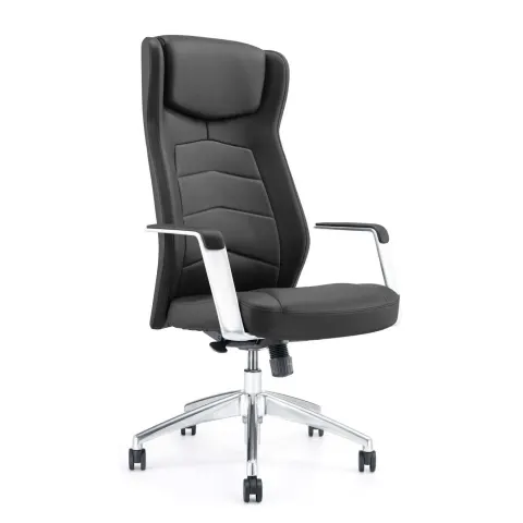 Scaun executiv RFG Dios HB, piele eco, negru