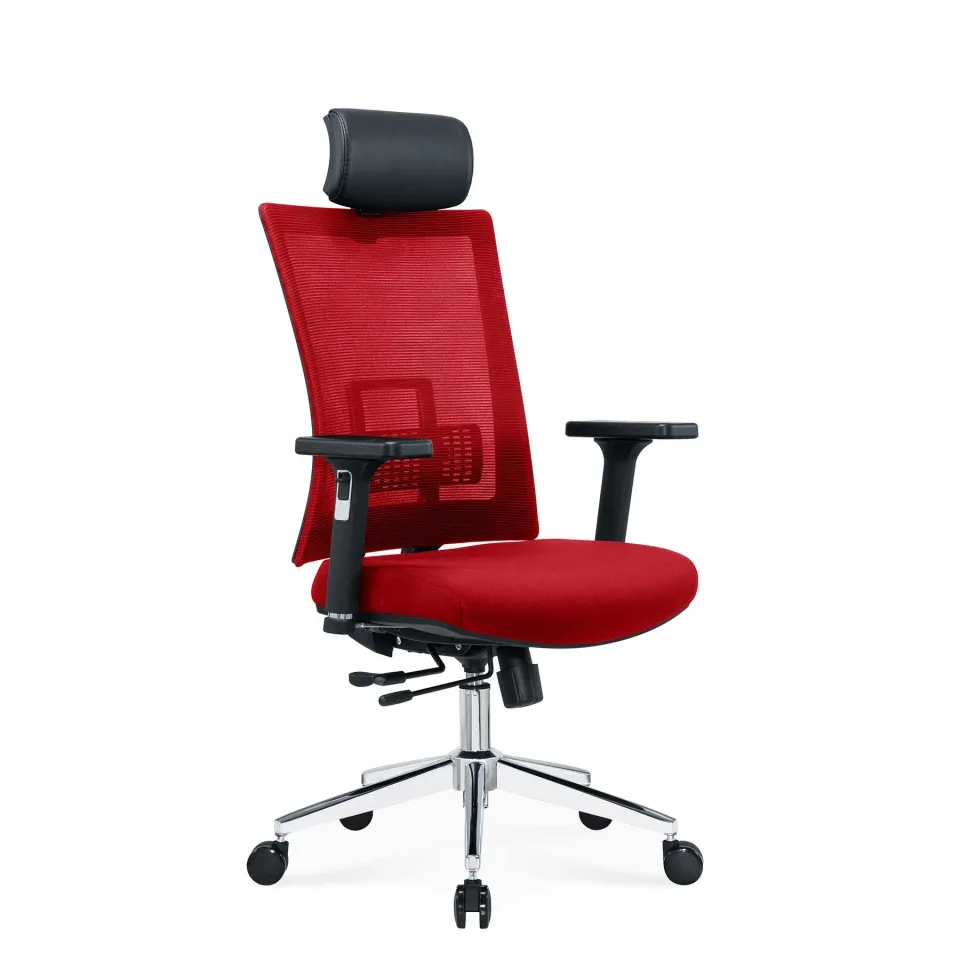 Scaun ergonomic RFG Luxe Chrome HB, roșu