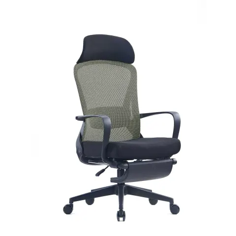 Scaun executiv RFG Enjoy HB, șezut negru, spătar verde