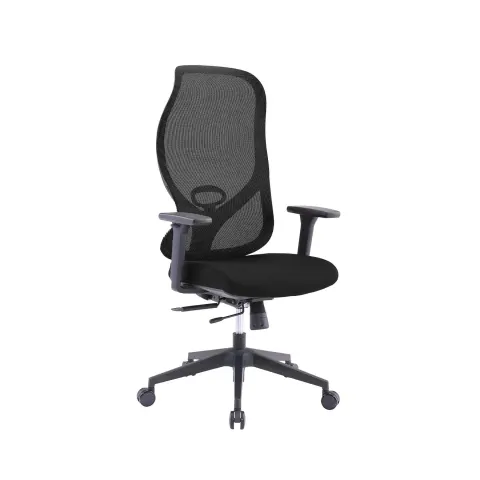 Scaun ergonomic RFG STAR HB, șezut negru, spătar negru