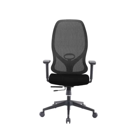 Scaun ergonomic RFG STAR HB, șezut negru, spătar gri