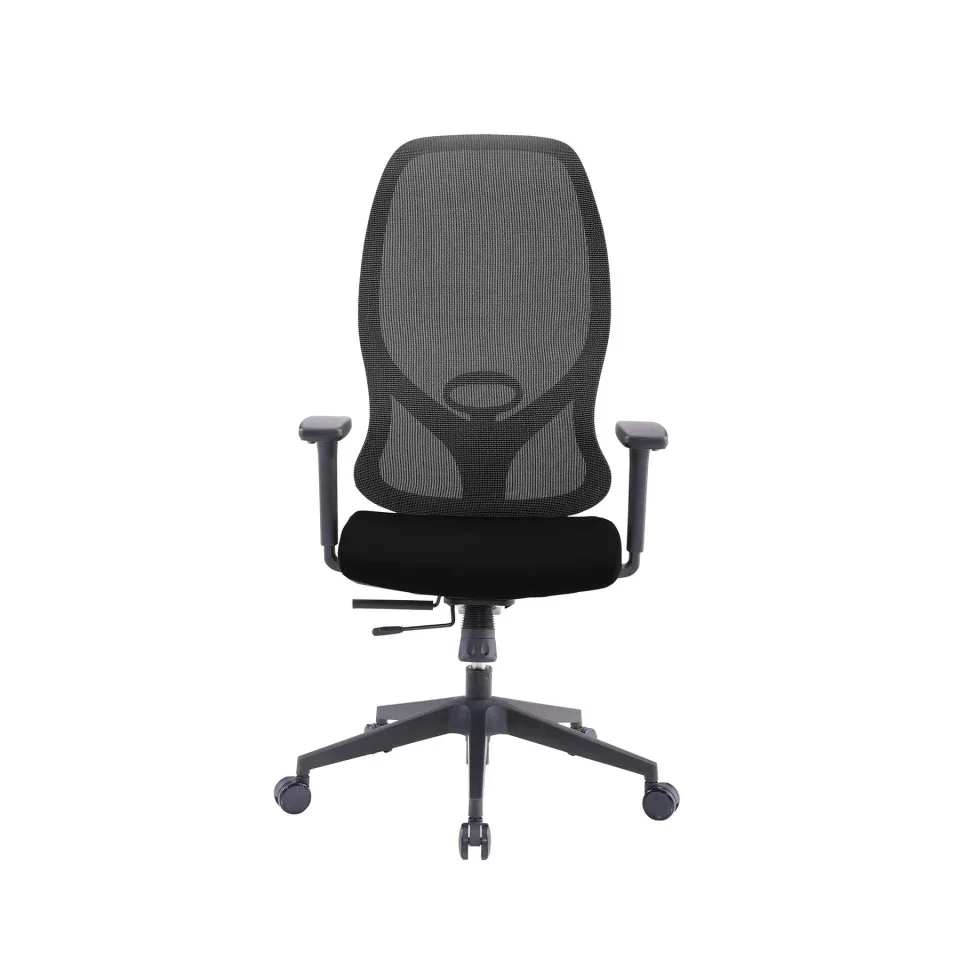 Scaun ergonomic RFG STAR HB, șezut negru, spătar gri