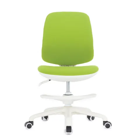 Scaun pentru copii RFG Candy Foot White, material textil, șezut verde, spătar verde