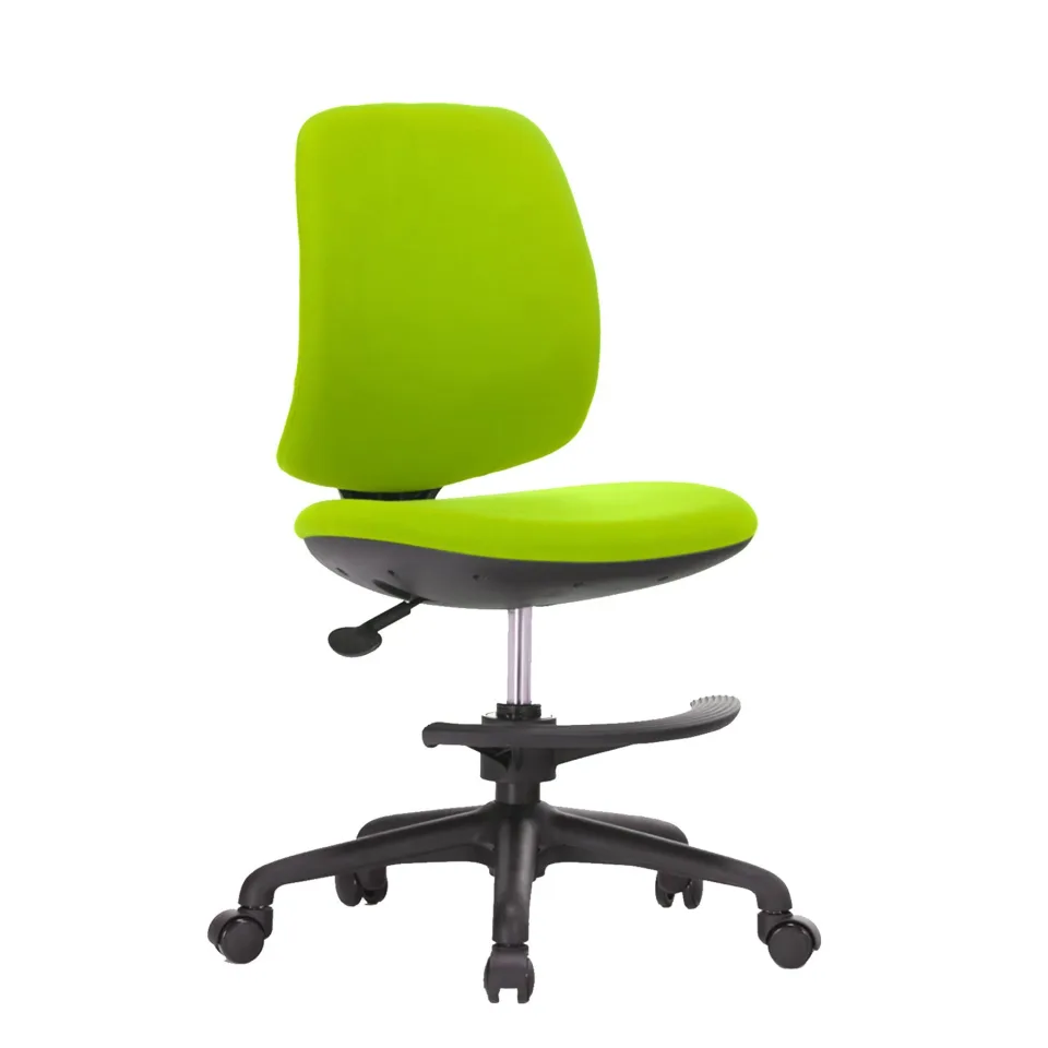 Scaun copii RFG Candy Foot Black, material textil, șezut/spătar verde