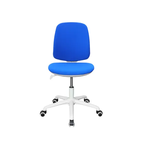 Scaun copii RFG Lucky White, material textil, șezut albastru, spătar albastru