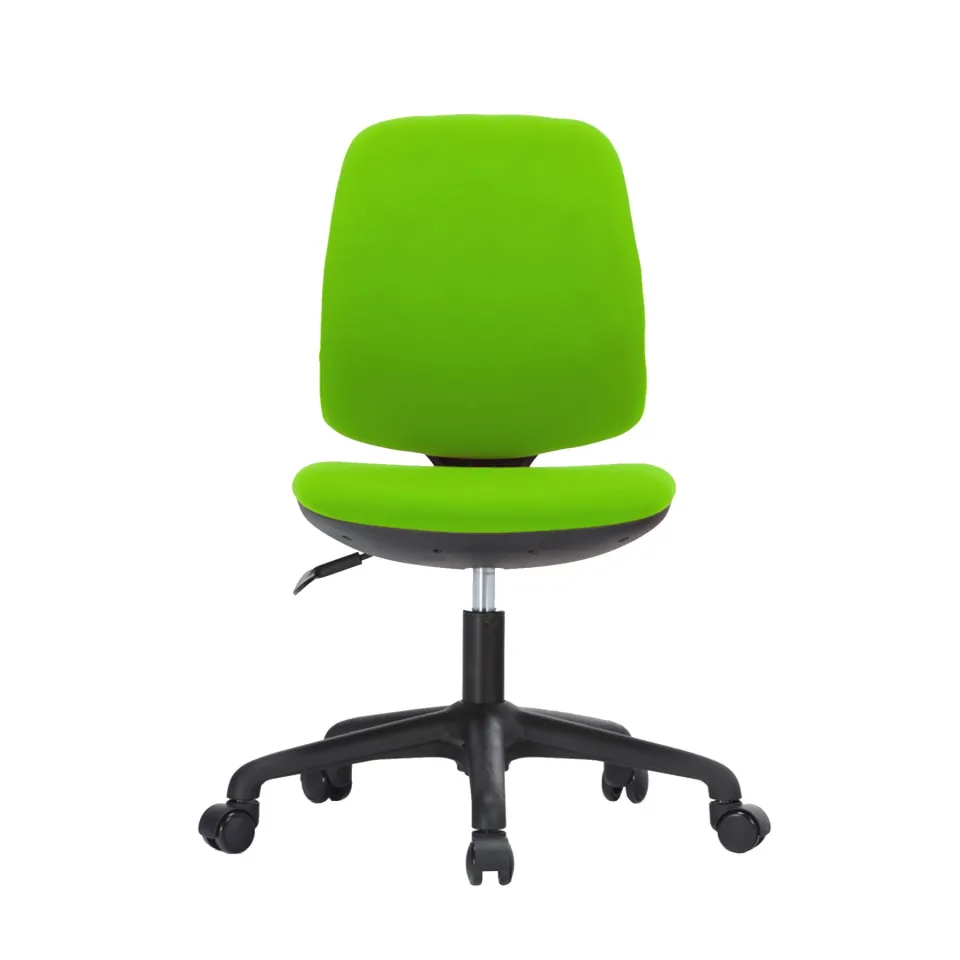 Scaun pentru copii RFG Lucky Black, tapițerie, șezut verde, spătar verde