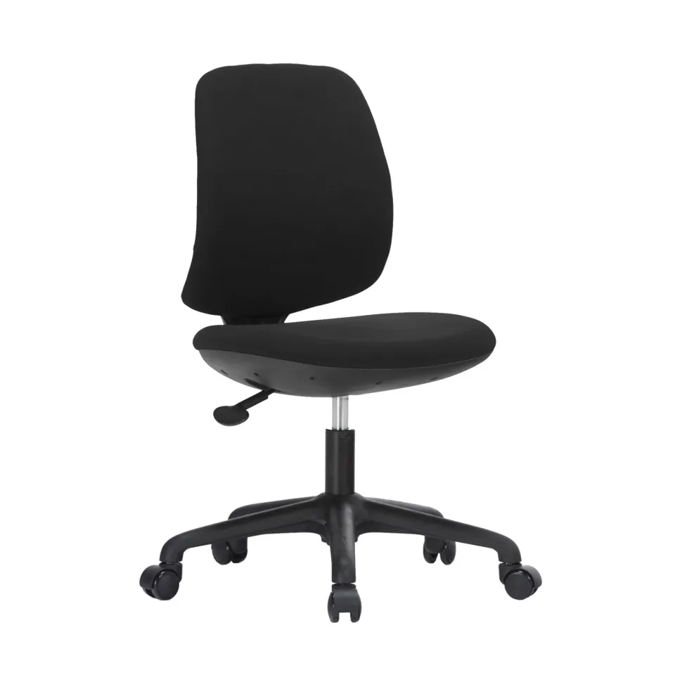 RFG Scaun pentru copii Lucky Black, textil, ședere neagră, spătar negru