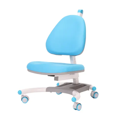 Scaun ergonomic RFG Ergo Tech, copii, cu înălțime reglabilă, până la 120 kg, de la clasa I la XII, albastru, model asamblat