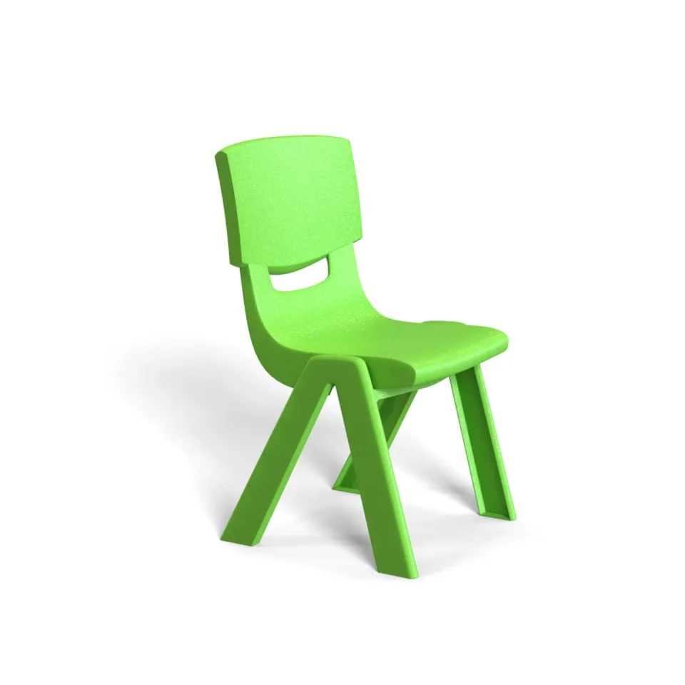 Scaun copii RFG Chico, plastic, cu spătar, verde, 41 x 35 x 62 cm