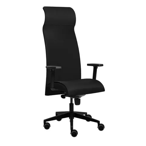 Scaun ergonomic Tronhill Solium Executive, material textil și plasă, negru