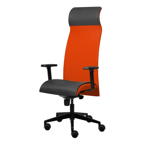 Scaun ergonomic Tronhill Solium Executive, material textil și plasă, roșu