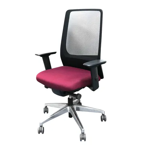 Interstuhl Scaun de lucru ergonomic Aim 1S04, bordo, mostră asamblată