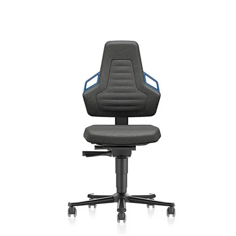 Scaun de lucru ergonomic Bimos Nexxit 9033, negru și albastru