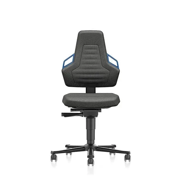 Scaun de lucru ergonomic Bimos Nexxit 9033, negru și albastru