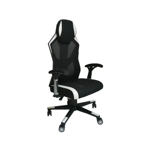 Scaun Gaming RFG Soft Game, negru-alb
