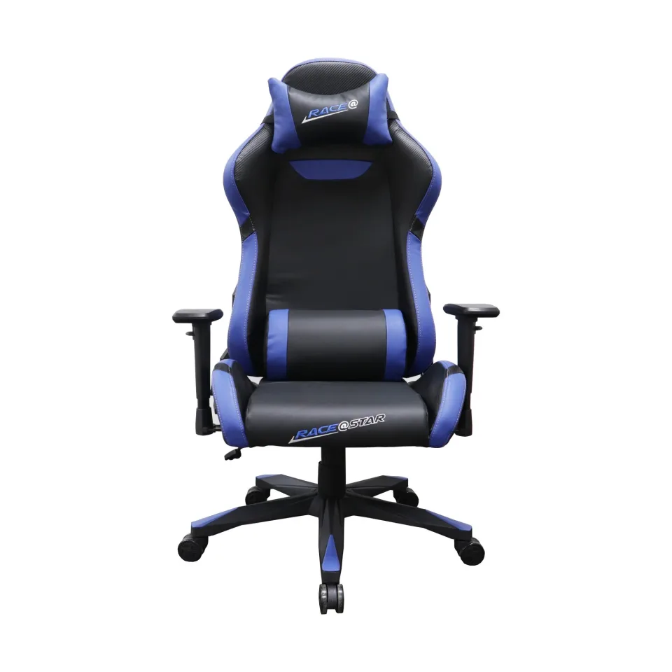 Scaun de gaming RFG Race@Star, șezut negru, spătar albastru