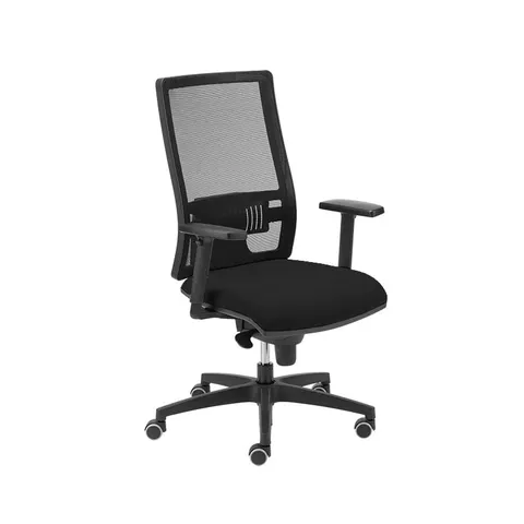 Scaun ergonomic MJ Passion ZC/ASY-T1, scaun de birou, șezut negru, spătar negru, probă asamblată