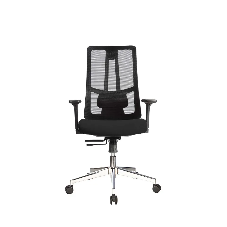 Scaun ergonomic RFG Artur W, șezut negru, spătar negru