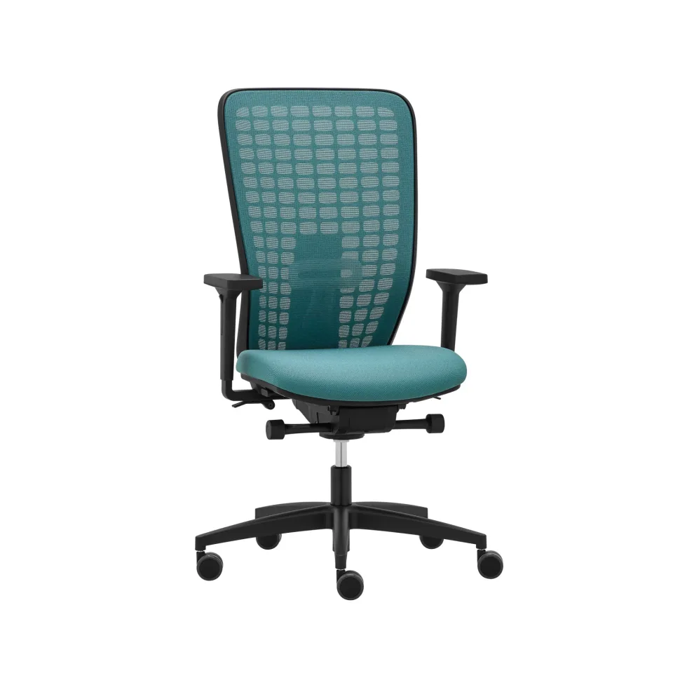 Scaun ergonomic Rim Space SP1522, turcoaz, probă asamblată