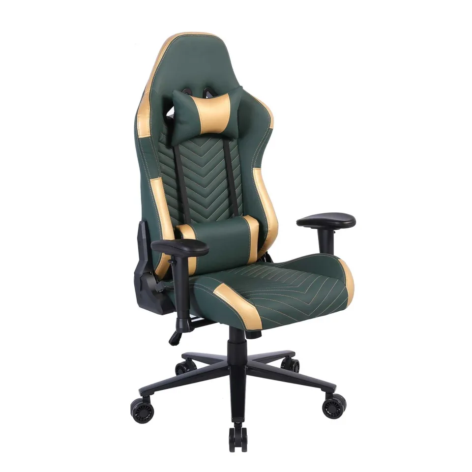 Scaun gaming RFG Nett, verde închis-auriu