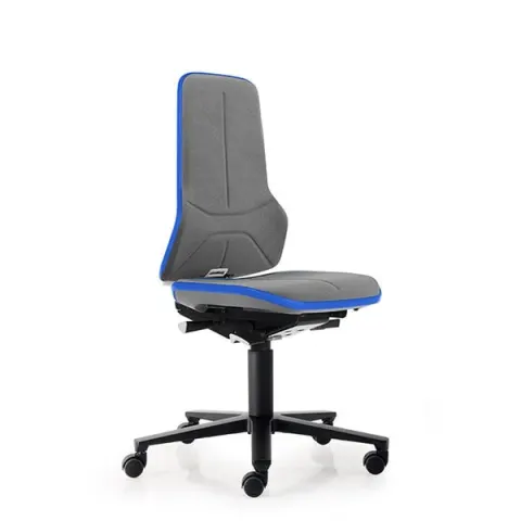 Scaun ergonomic de birou Bimos Neon 9573, gri și albastru