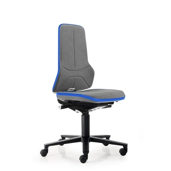 Scaun ergonomic de birou Bimos Neon 9573, gri și albastru