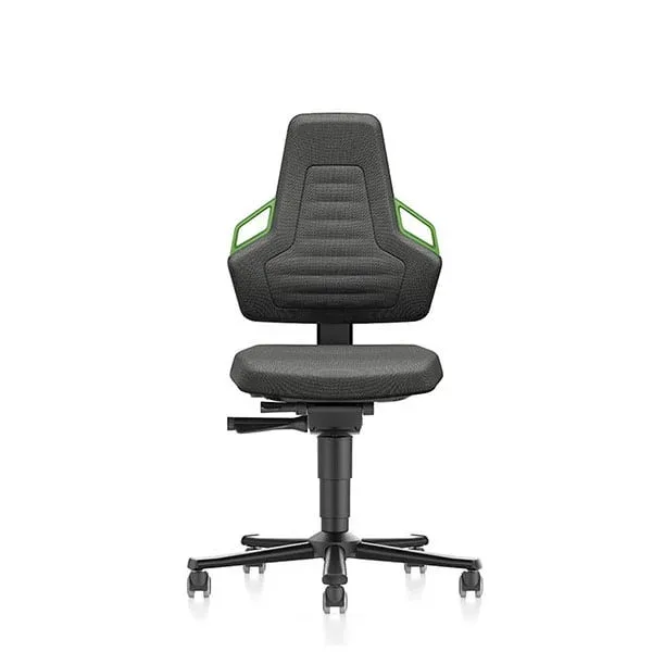 Scaun de lucru ergonomic Bimos Nexxit 9033, negru și verde