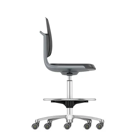 Scaun de laborator Bimos Labsit 9125, înalt, negru-gri